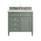 James Martin Vanities Brittany 36in Single Vanity, Smokey Celadon w/ 3 CM Eternal Jasmine Pearl Top 650-V36-SC-3EJP - alternate 1